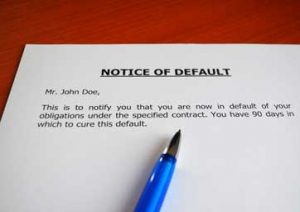 Mortgage with defaults